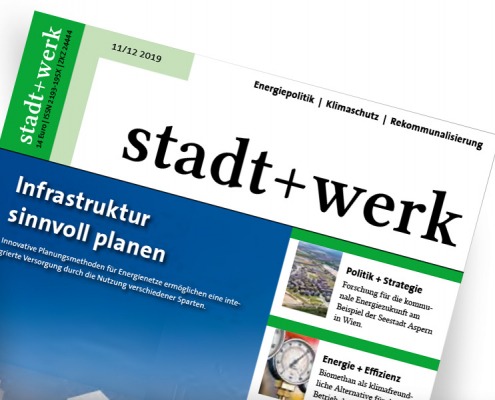 Titelseite Stadt+Werk - Ausgabe 2019-11/12