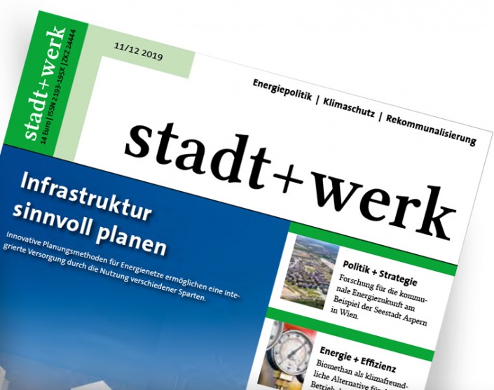 Titelseite Stadt+Werk - Ausgabe 2019-11/12