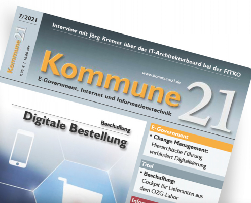 Titelseite Kommune21 - Ausgabe 2021-07