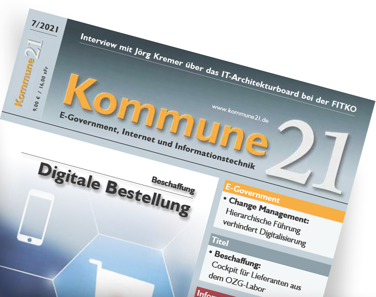 Titelseite Kommune21 - Ausgabe 2021-07