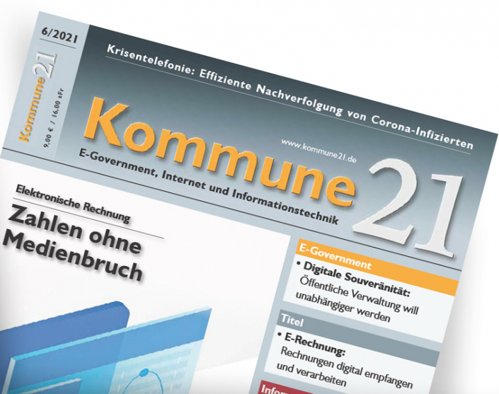 Titelseite Kommune21 - Ausgabe 2021-06