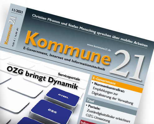 Titelseite Kommune21 - Ausgabe 2021-11