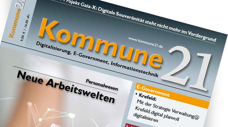 Titelseite "Kommune21" – Ausgabe 04/2022