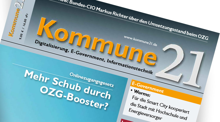 Titelseite "Kommune21" – Ausgabe 06/2022