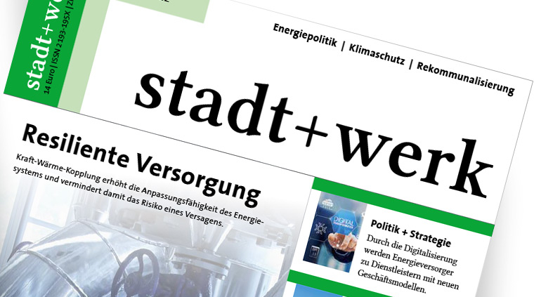 Titelseite "stadt+werk" – Ausgabe 07-08/2022