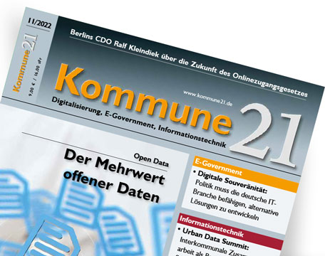 Titelseite Kommune21 - Ausgabe 2022-11