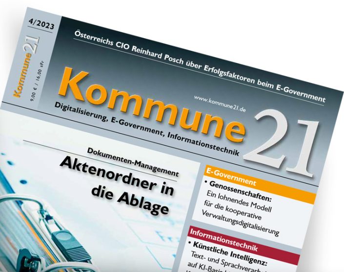 Titelseite Kommune21 - Ausgabe 2023-04