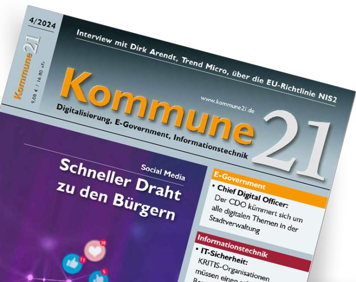 Titelseite Kommune21 - Ausgabe 2024-04