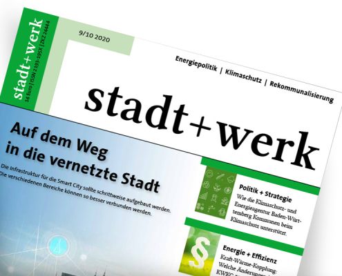 Titelseite "stadt+werk" – 09-10/2020