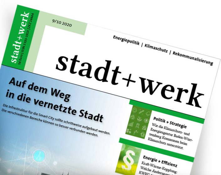 Titelseite „stadt+werk“ – 09-10/2020 Titelseite "stadt+werk" – 09-10/2020