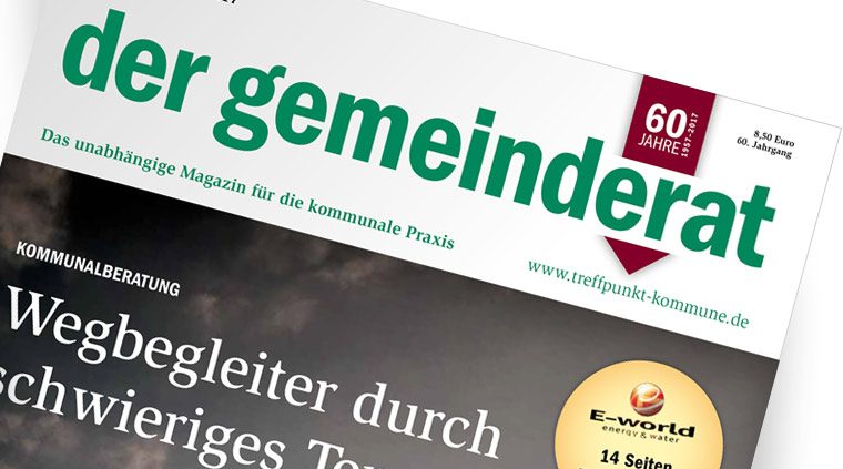 Titelseite "der gemeinderat" – Ausgabe 12/2016-01/2017