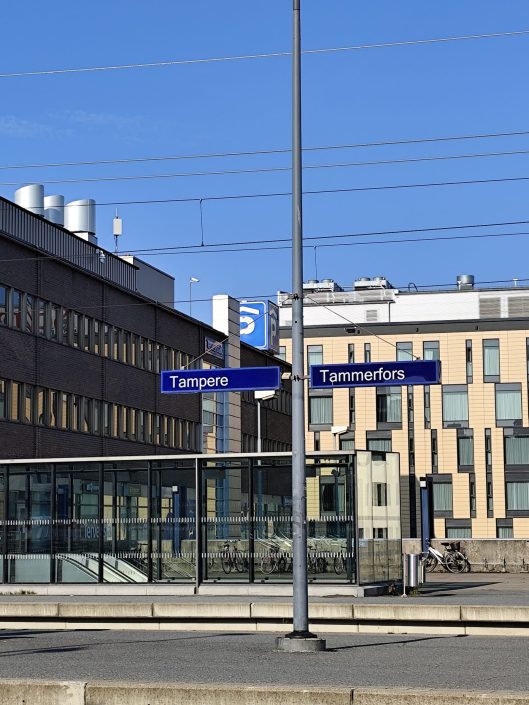 STERNBERG Emely Auslandspraktikum Tampere Finnland. Bild vom Hauptbahnhof in Tampere.