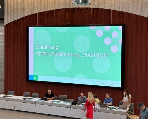 Pressefoto Stadt Viersen erste digitale Abstimmung